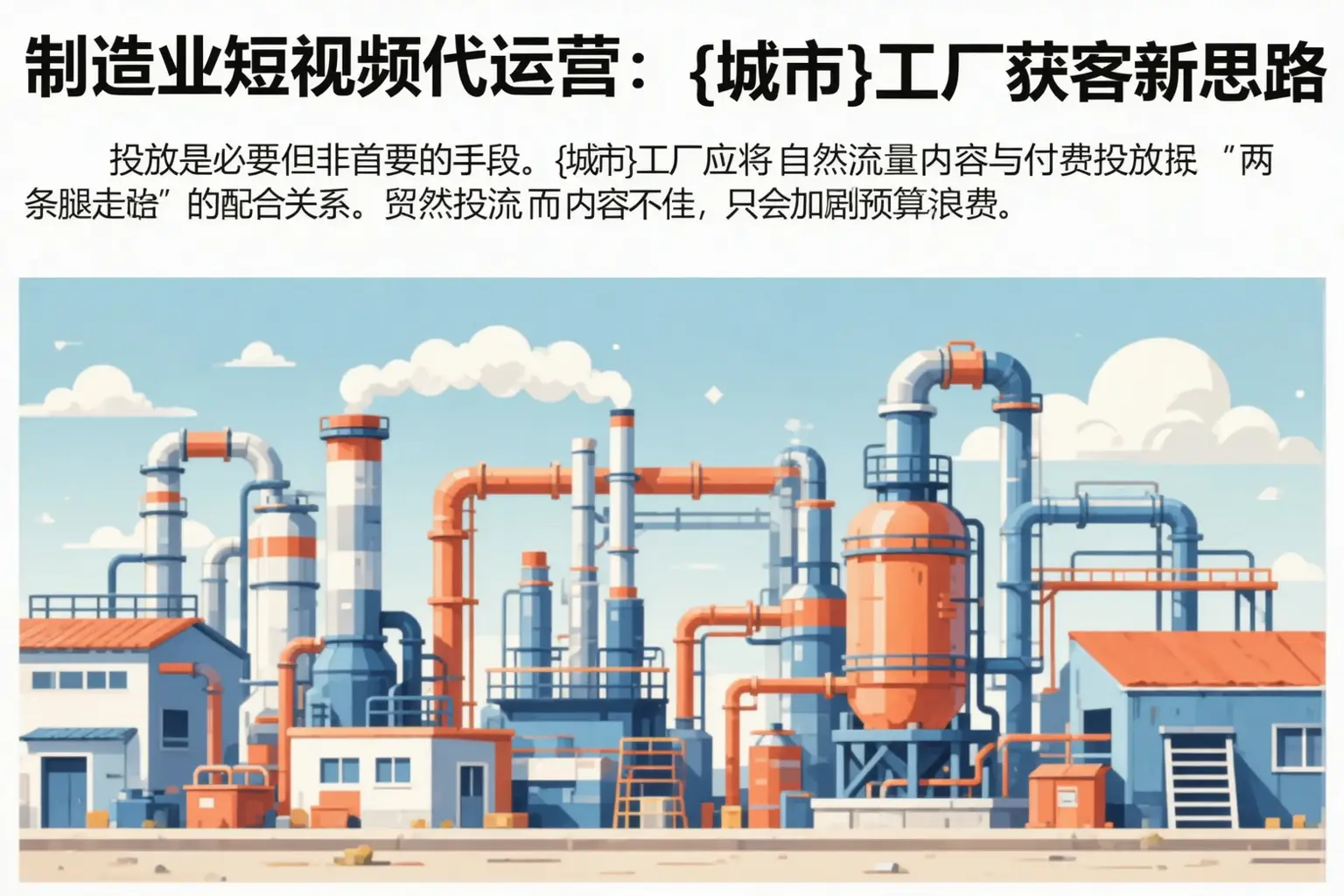 制造业短视频代运营:阜新工厂获客新思路