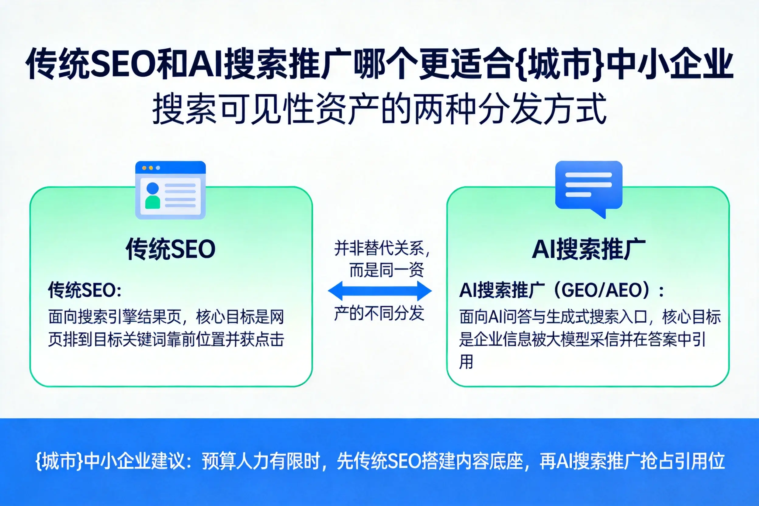 传统SEO和AI搜索推广哪个更适合阜新中小企业