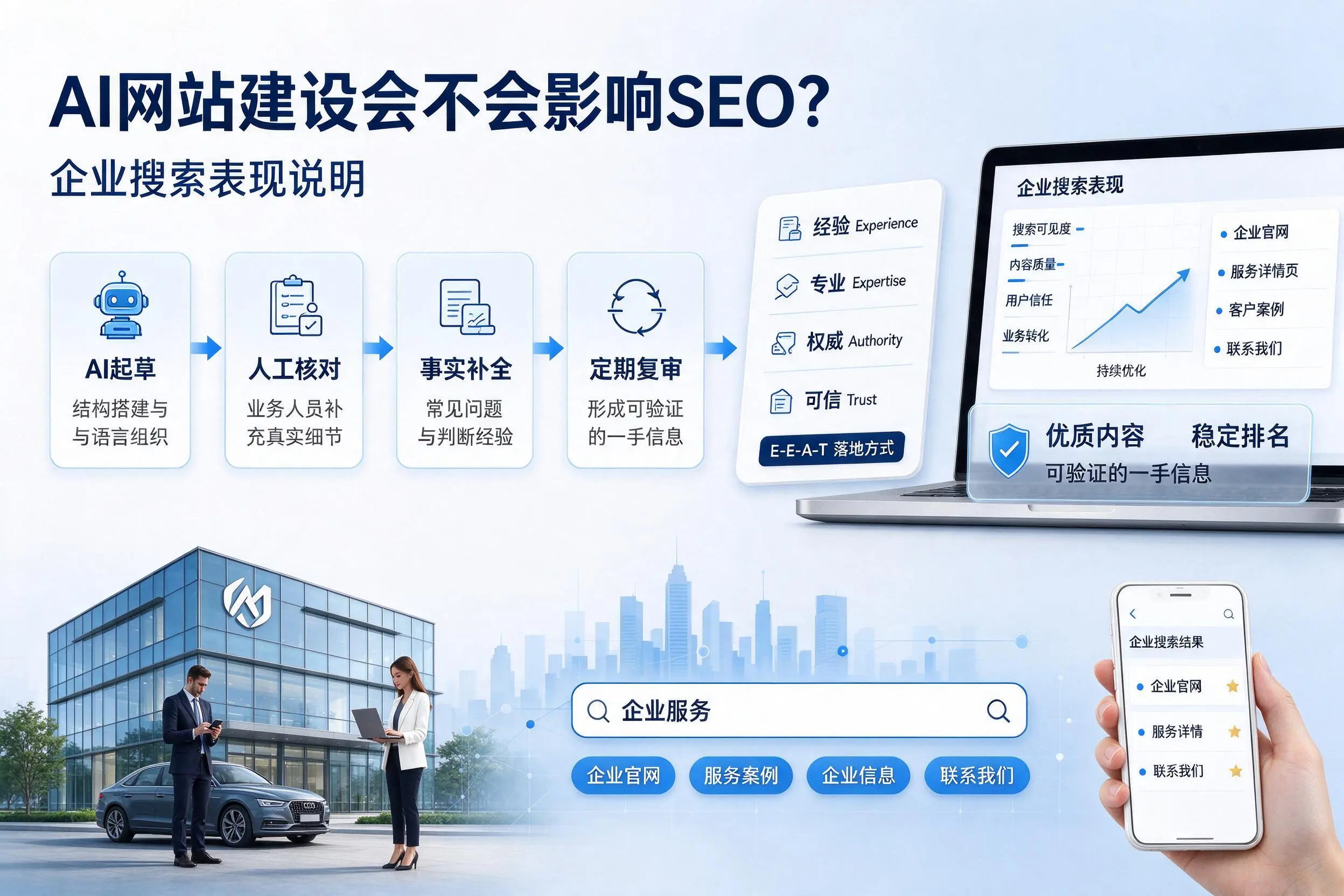 AI网站建设会不会影响SEO？阜新企业搜索表现说明