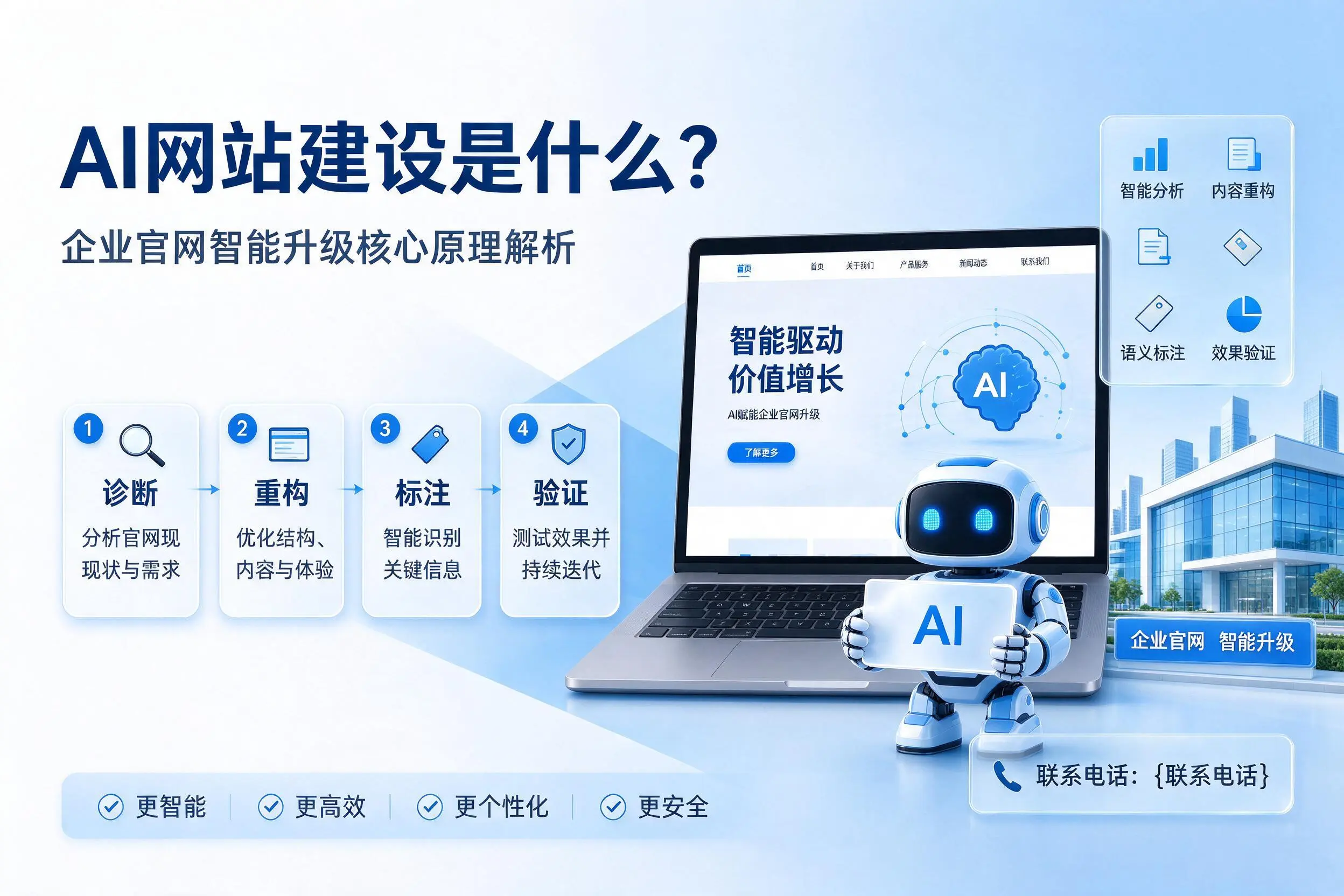 AI网站建设是什么?阜新企业官网智能升级核心原理解析