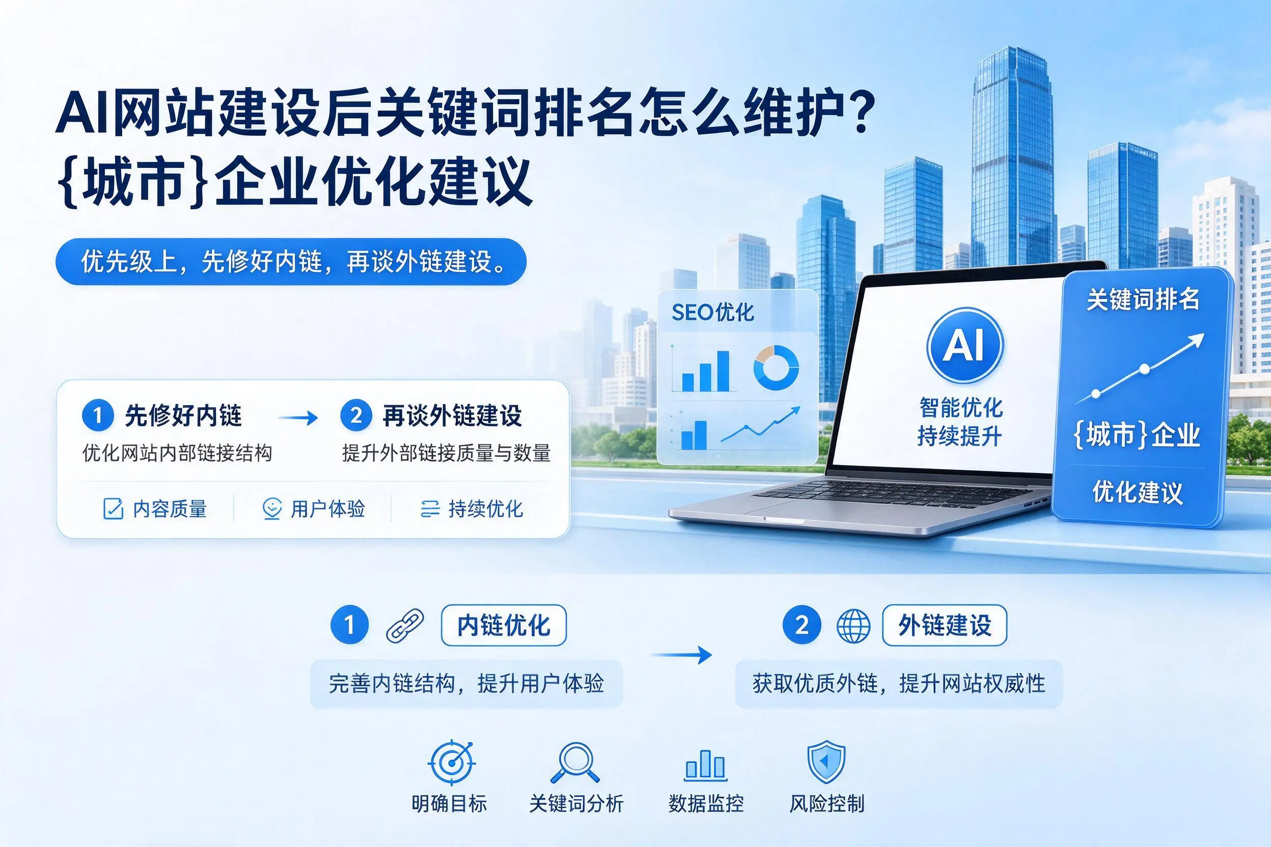 AI网站建设后关键词排名怎么维护？阜新企业优化建议