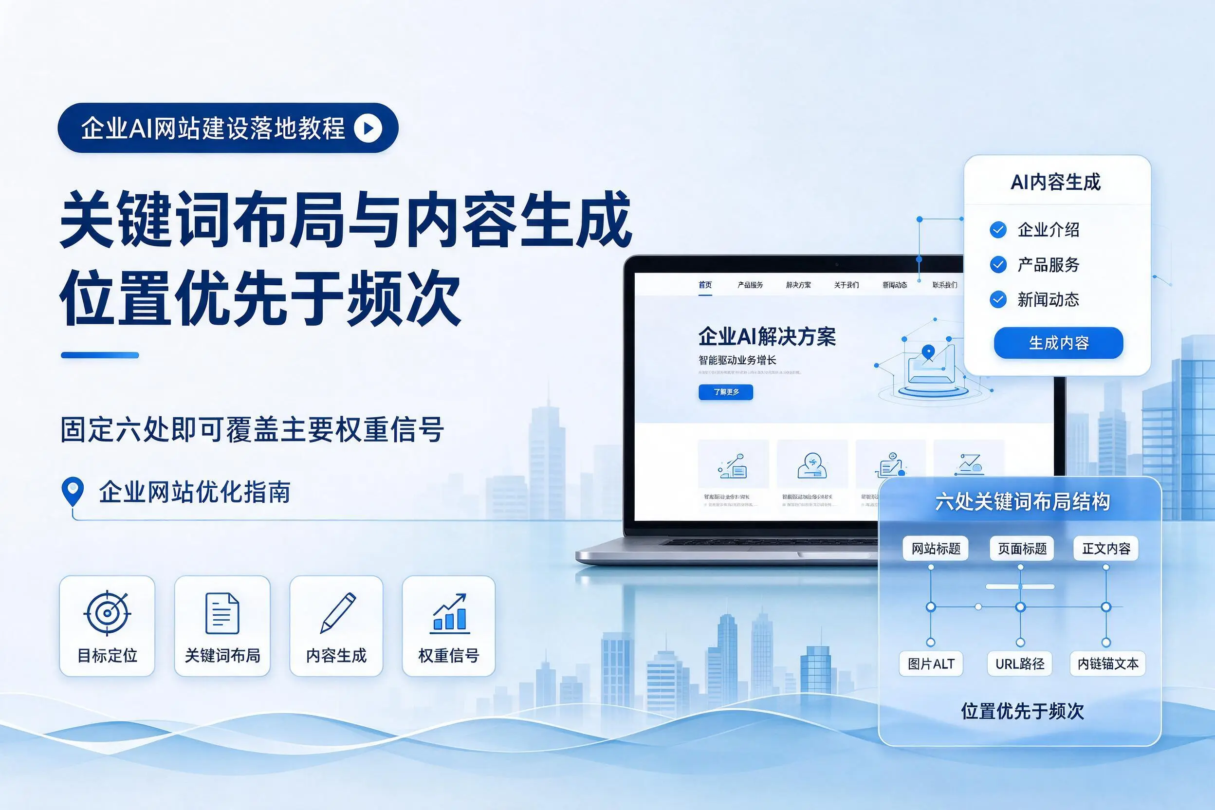 阜新企业AI网站建设落地教程：关键词布局与内容生成